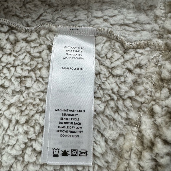 Eddie Bauer Fireside Plush Ultra Soft Hooded Open front cardigan women’s small - Picture 15 of 16